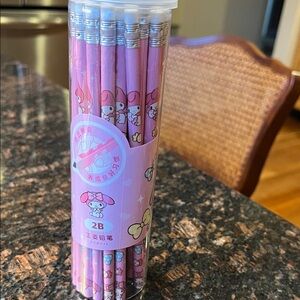 Cute Pink My Melody 2B Pencil Set